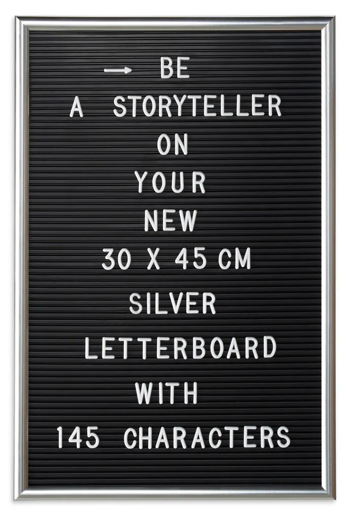 relaxdays 2 x cartelloni 30 x 45 cm argento