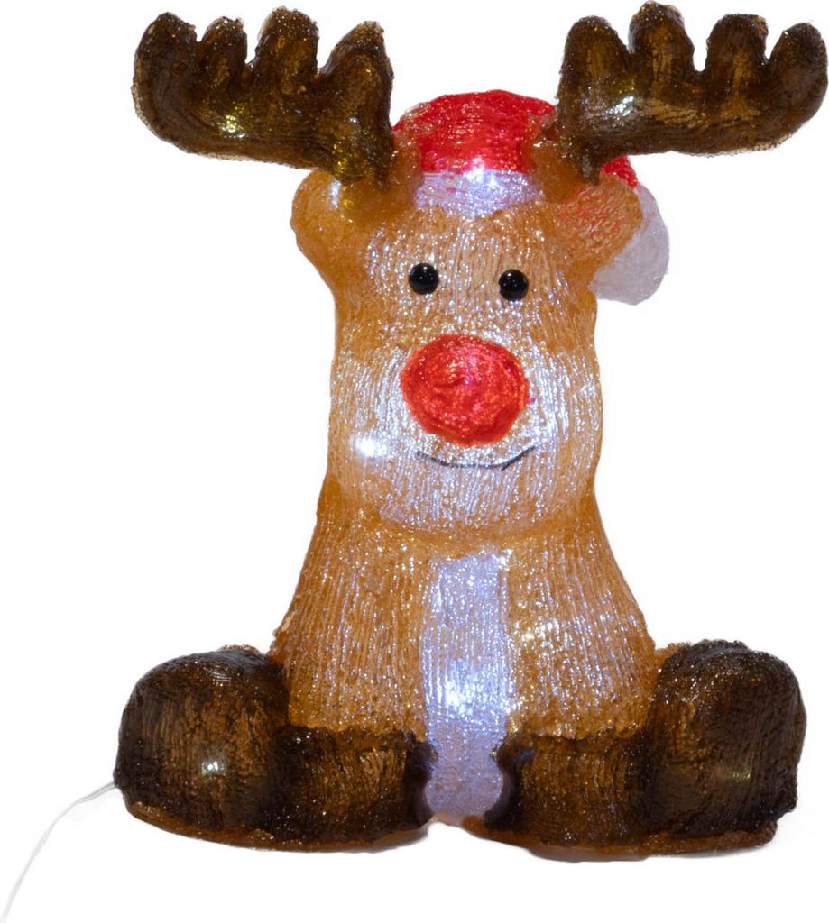 Świecąca dekoracja świąteczna, renifer, 30 cm Zdjęcie produktu 