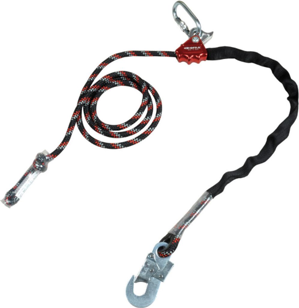 Sicherungsseil 3,0m mit beweglicher Seilbremse Gloucester