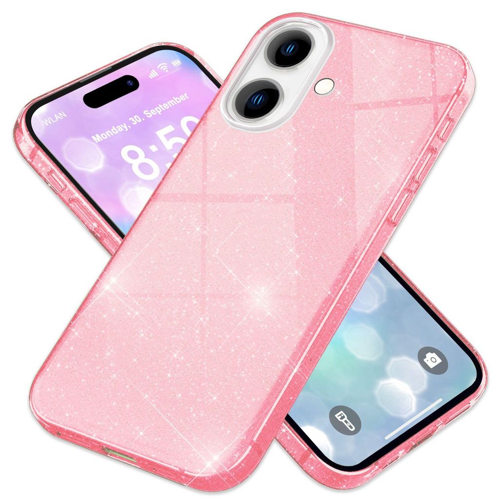NALIA Lesklé pouzdro pro iPhone 16 – Třpytivý vzhled a Obrázek produktu 