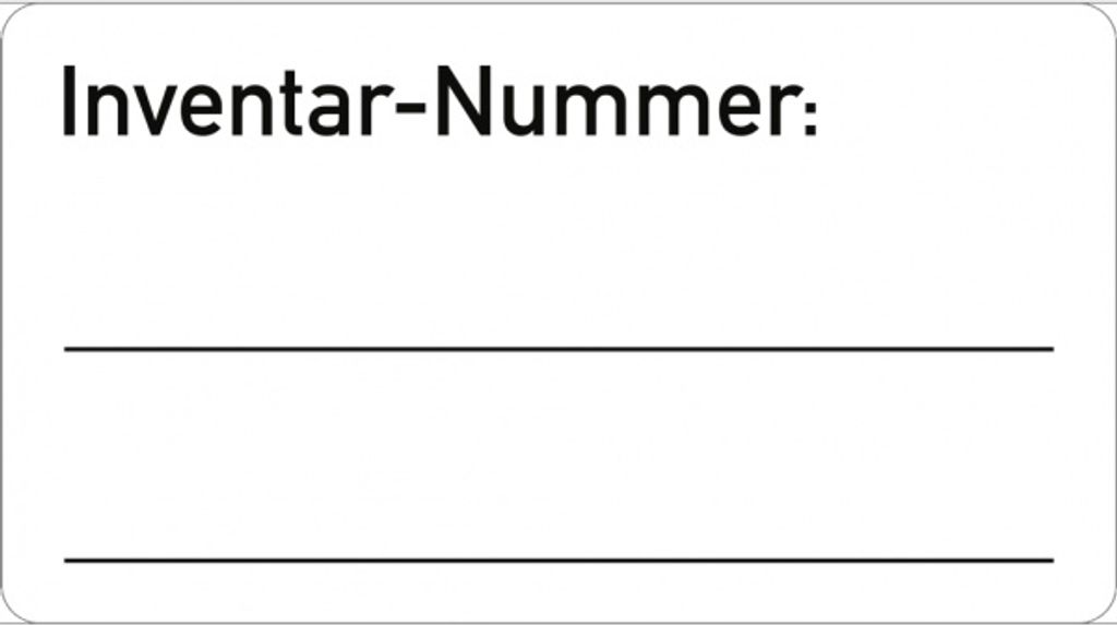 Dreifke Inventar-Etiketten, Folie, 45x25 mm, 500 Stück/Rolle
