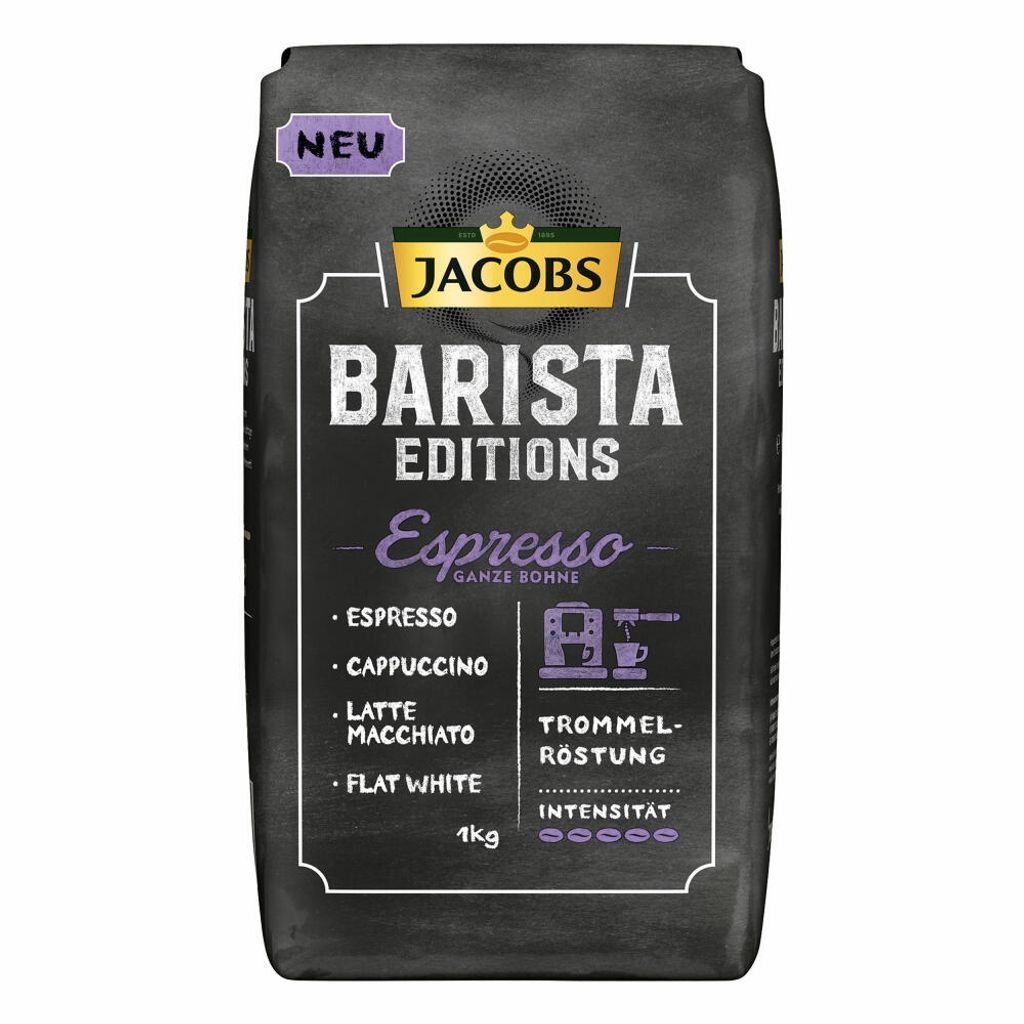 Jacobs Barista Editions Espresso 8 x 1 Kg bohnen 1KG=9,36€ 