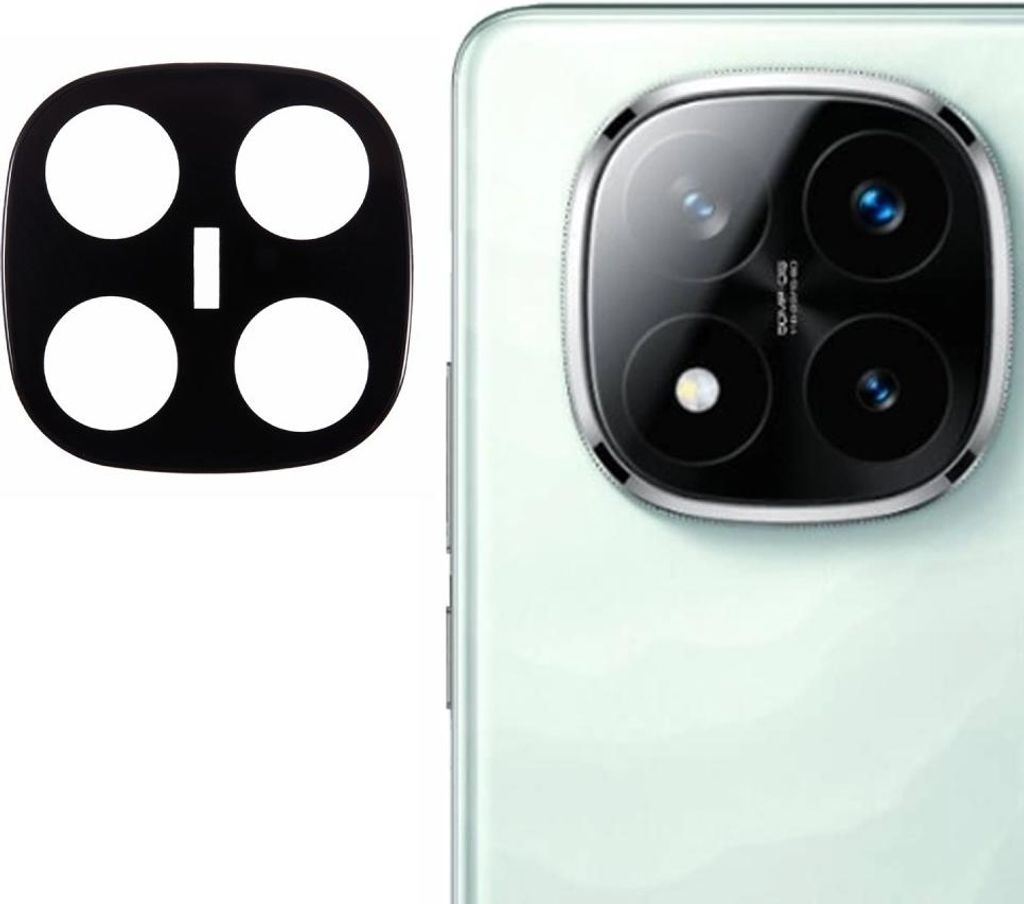 Xiaomi Redmi Note 14 Pro+ Kamera Objektivschutz - 9H Panzerglas - Schwarz