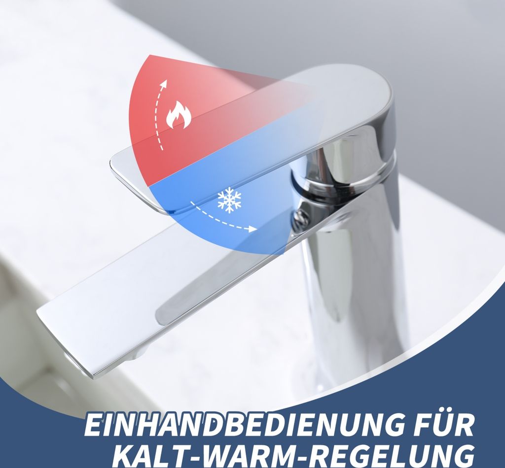 AiHom Wasserhahn Bad Chrom Waschtischarmatur | Kaufland.de