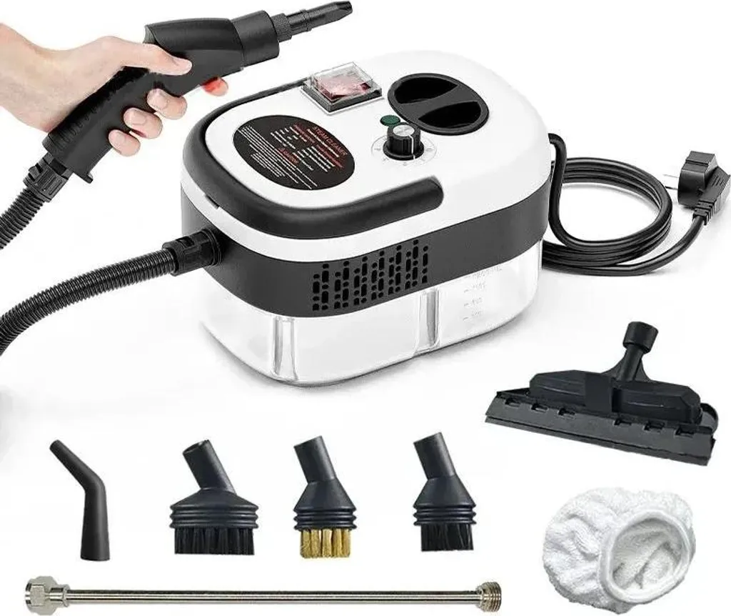 Nettoyeur Vapeur Portable Blanc - Haute Température et Haute Pression