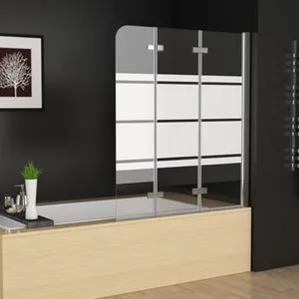 140 x 140 cm Duschwand für Badewanne Dusche Duschabtrennung Produktbild 