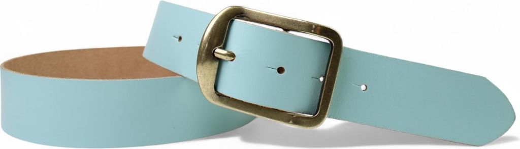FRONHOFER Jeansgürtel aus echtem Leder mit Messing farbiger Gürtelschnalle, 4 cm