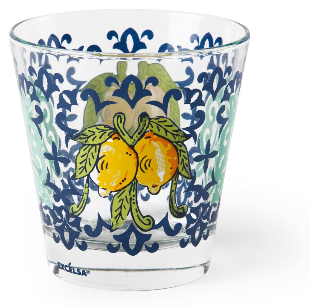 Excelsa set von 6 wasserglas Amalfi glas 25 cl bunt Produktbild 