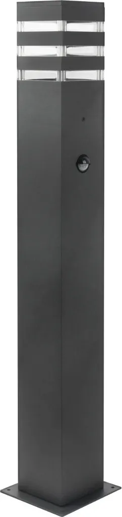 Lampe extérieure PIR 74cm Polux TEKSAS graphite avec capteur crépuscule