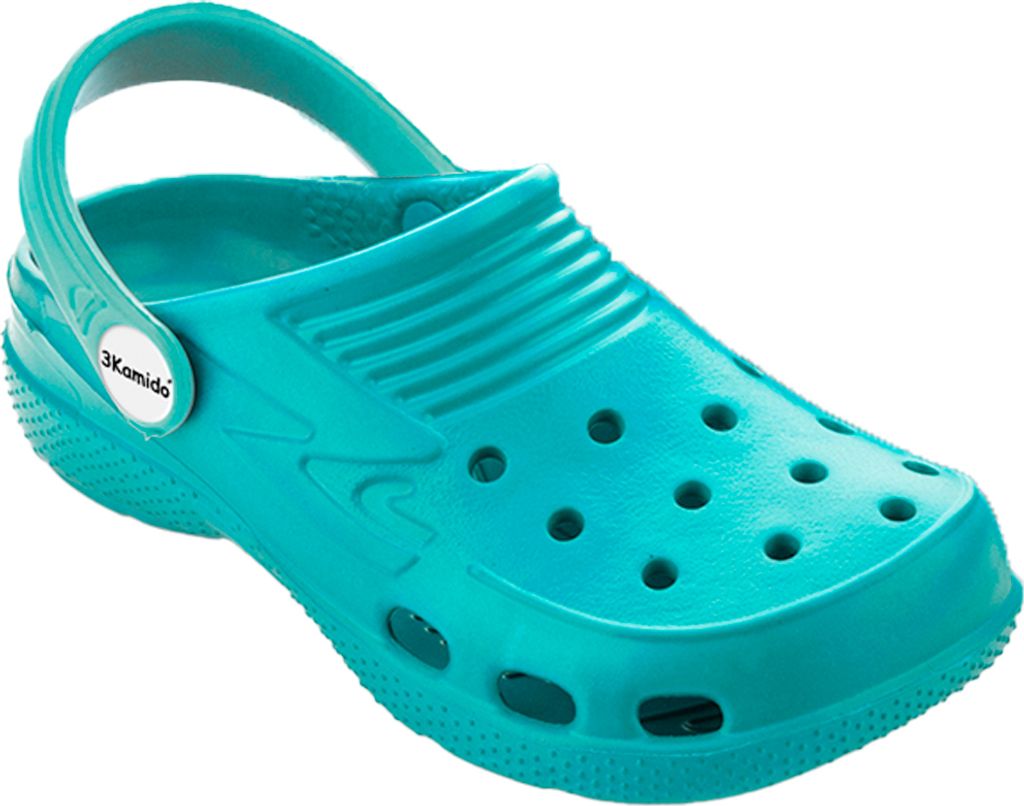 Kinder-Clogs 3Kamido CROCO Türkis 28/29