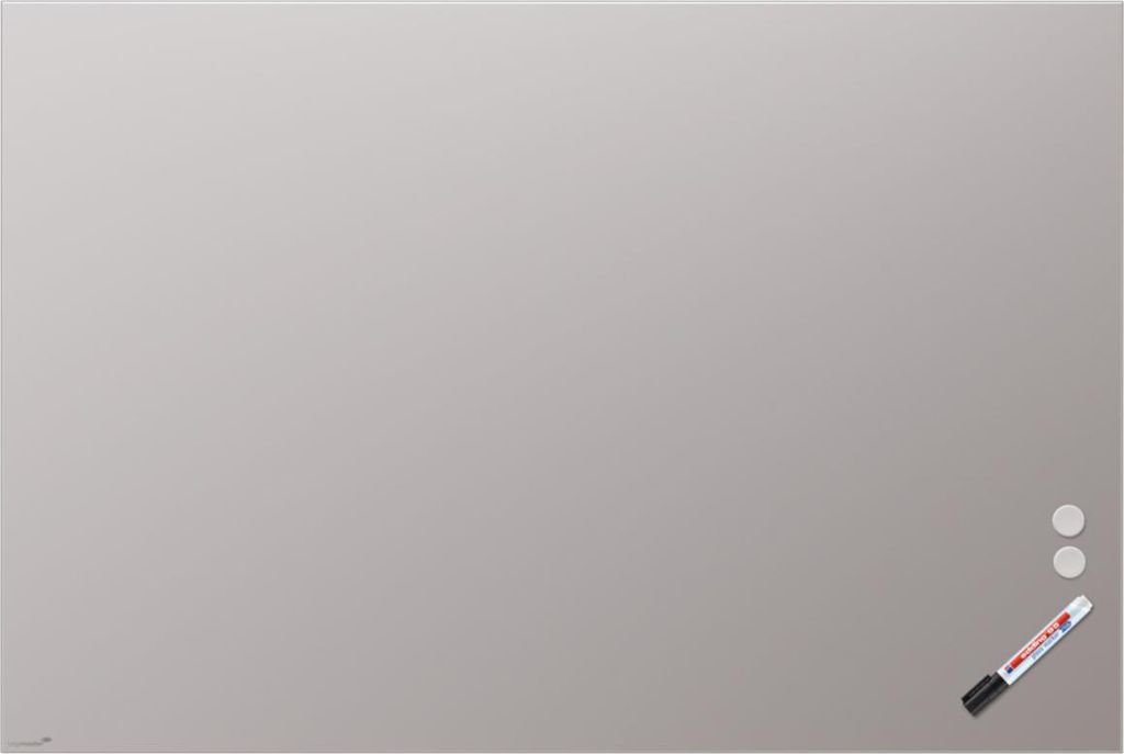 Legamaster Glas-Magnettafel matte 150,0 x 100,0 cm helles warmgrau