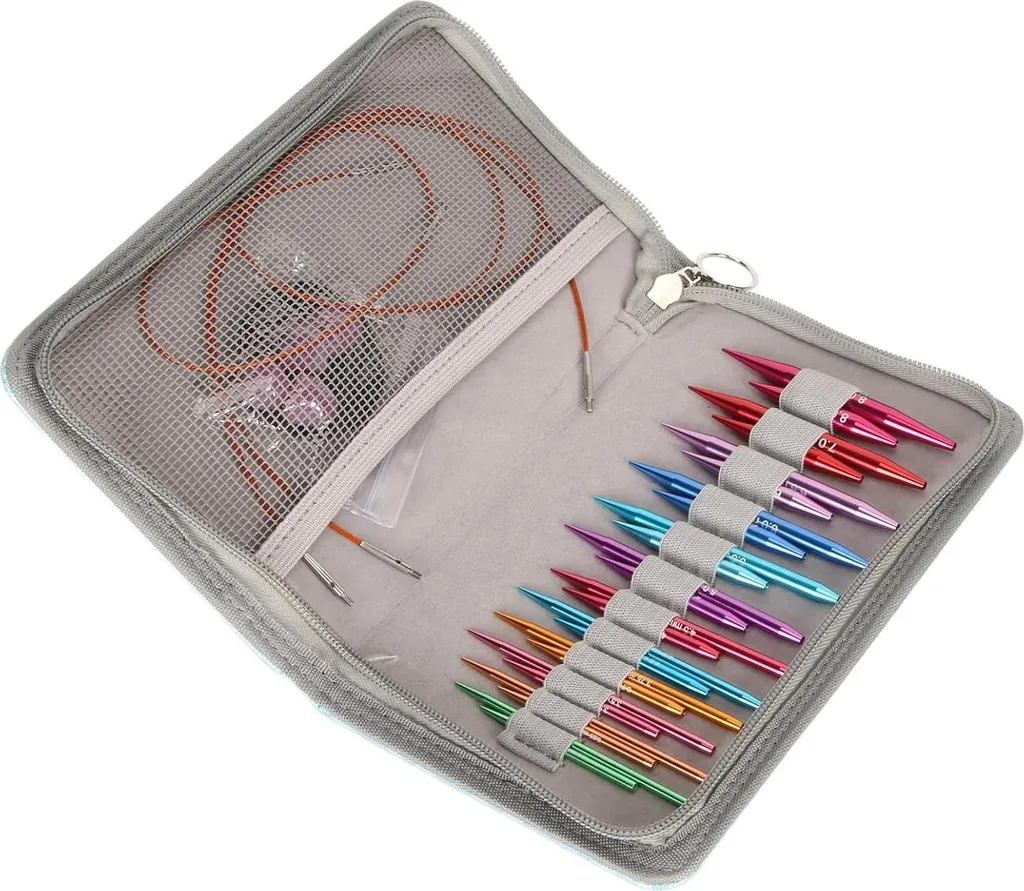 Aiguilles interchangeables 3-8 mm pour éviter les accrocs en tricot