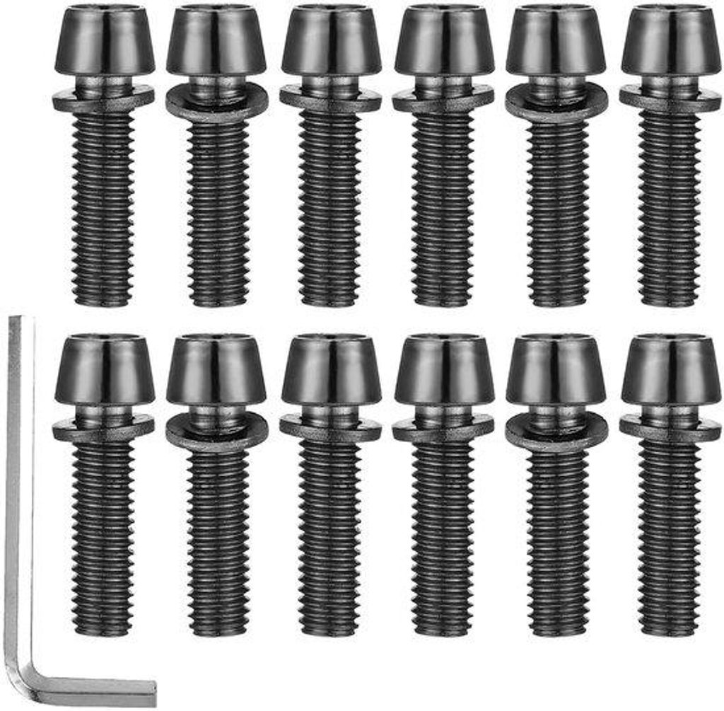 Mountainbike-Sturmschrauben mit M5 x 18 mm für Mountainbike-Stühle, 12er Pack