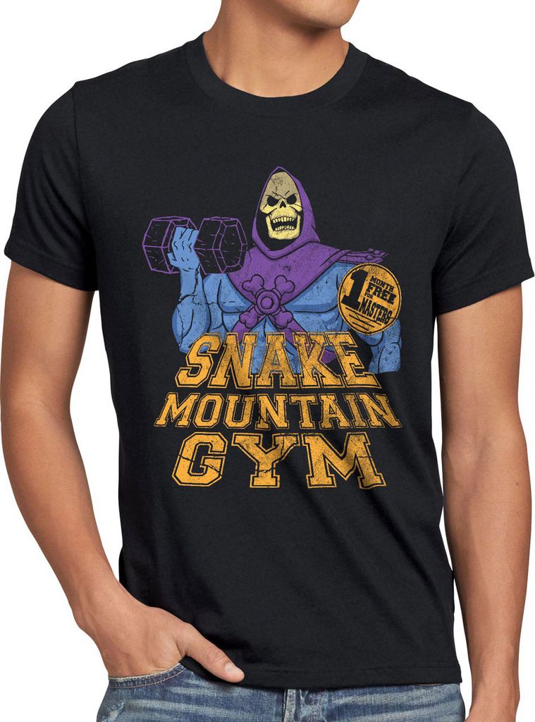 style3 Snake Mountain Gym Herren T-Shirt master universe mountain
