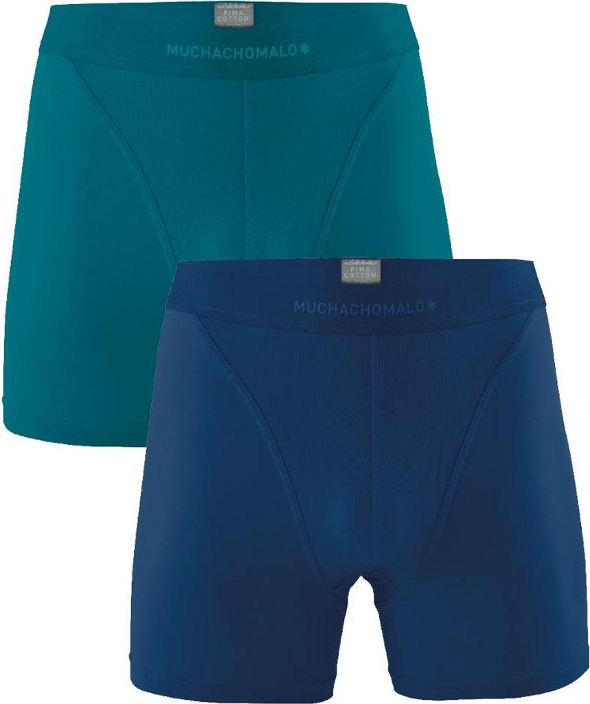 Muchachomalo Herren Boxershorts – 2er Pack – Baumwolle Stretch – Bequeme Unterwäsche – Größe M - U-PIMA1124-23