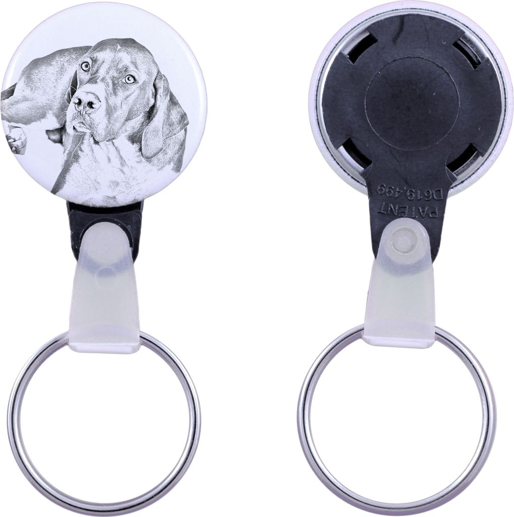 English Pointer, Englischer Pointer I - Schlüsselanhänger mit dem Bild eines Hundes, Anhänger mit dem eigenen Grafikdesign der Marke Art-Dog
