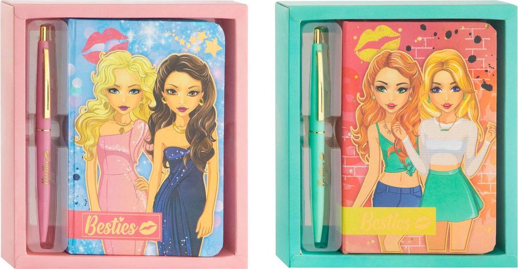 Besties Notebook mit Kugelschreiber Produktbild 