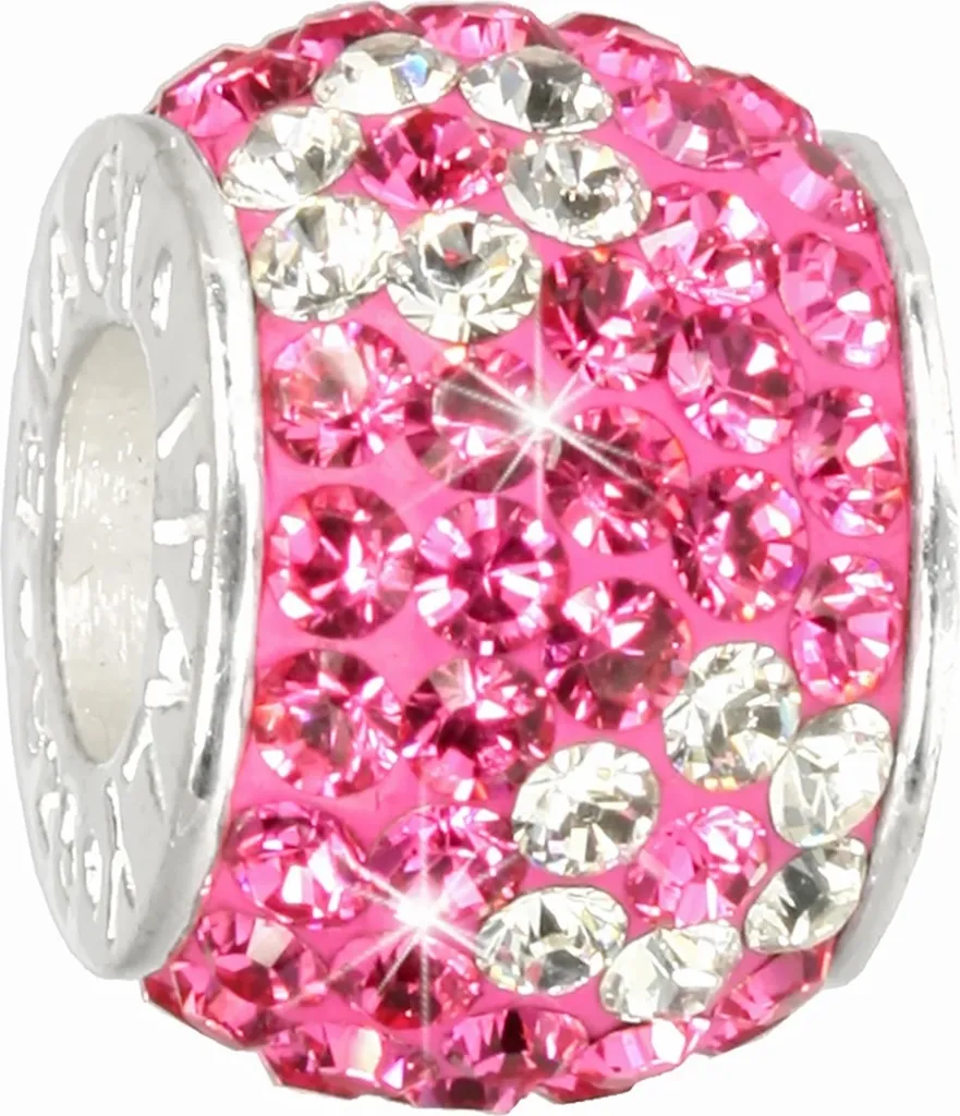 CarloBiagi Charm Fleur Zirconia en Argent Massif BBSCR02P pour Bracelet