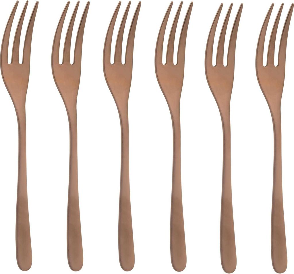 Sambonet Taste PVD 6 Forchette Dolce Rame Antico Produktbild 