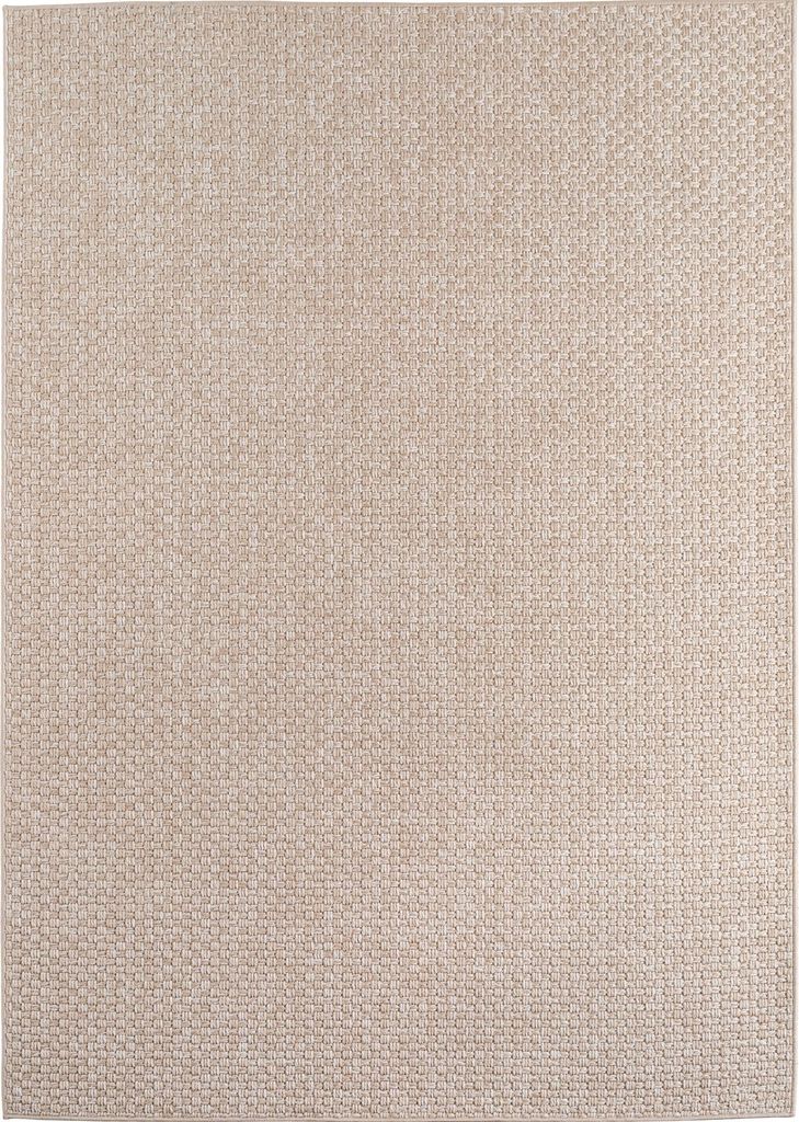 Villa Möbel Ibiiva Indoor Outdoor Teppich Wetterfest 3D Optik Wohnzimmer Küchen Terrasse, Farbe:Beige, Grösse:80x250 cm