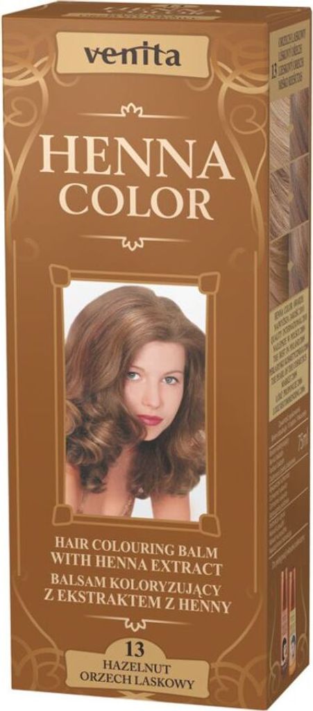 "Henna Color" Färbebalsam mit Henna-Extrakt №13 Hazelnut  Produktbild 