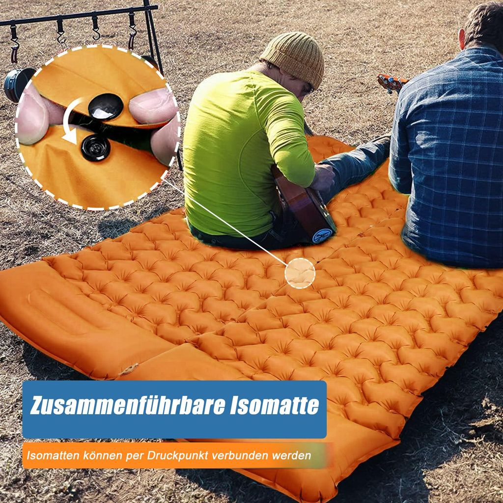 Caliyo Isomatte Selbstaufblasend, Luftmatratze Camping mit