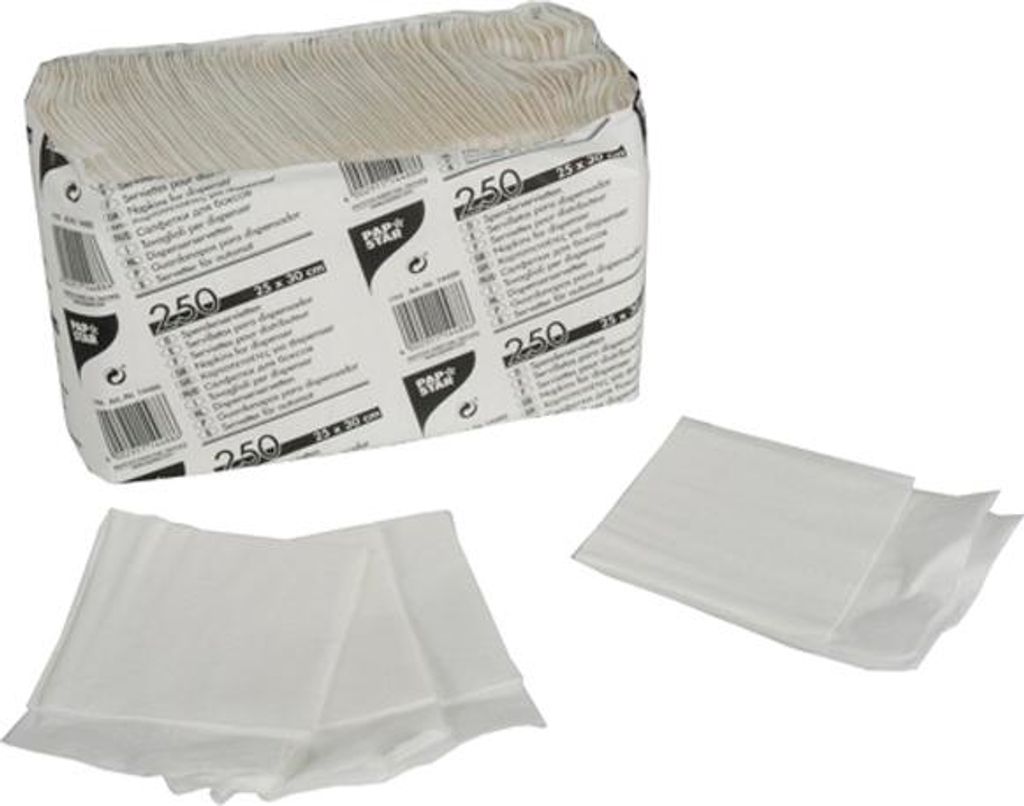 Tovaglioli dispenser PAPSTAR, 250 x 300 mm, bianco Immagine del prodotto 