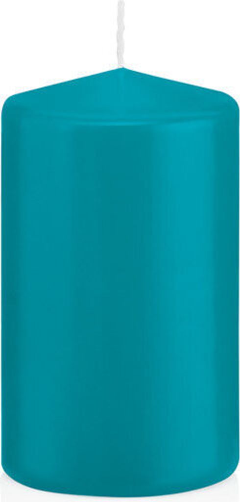 Stumpenkerzen Azurblau 80 x Ø 58 mm, 16 Stück