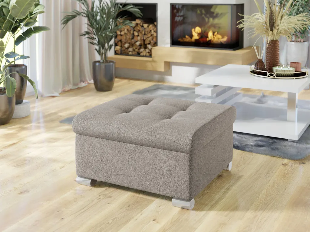 Sgabello Comfort NELLI 1 Grigio Chiaro: Arredo Sostenibile e Soft