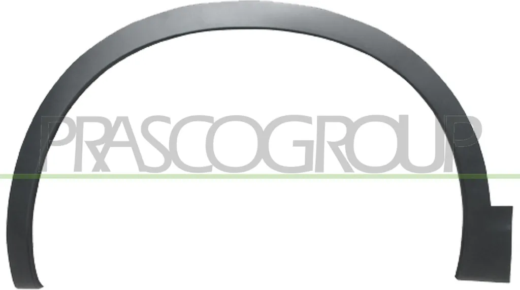 Moulure d'aile avant droite PRASCO DS7101581 en ABS noir pour Qashqai