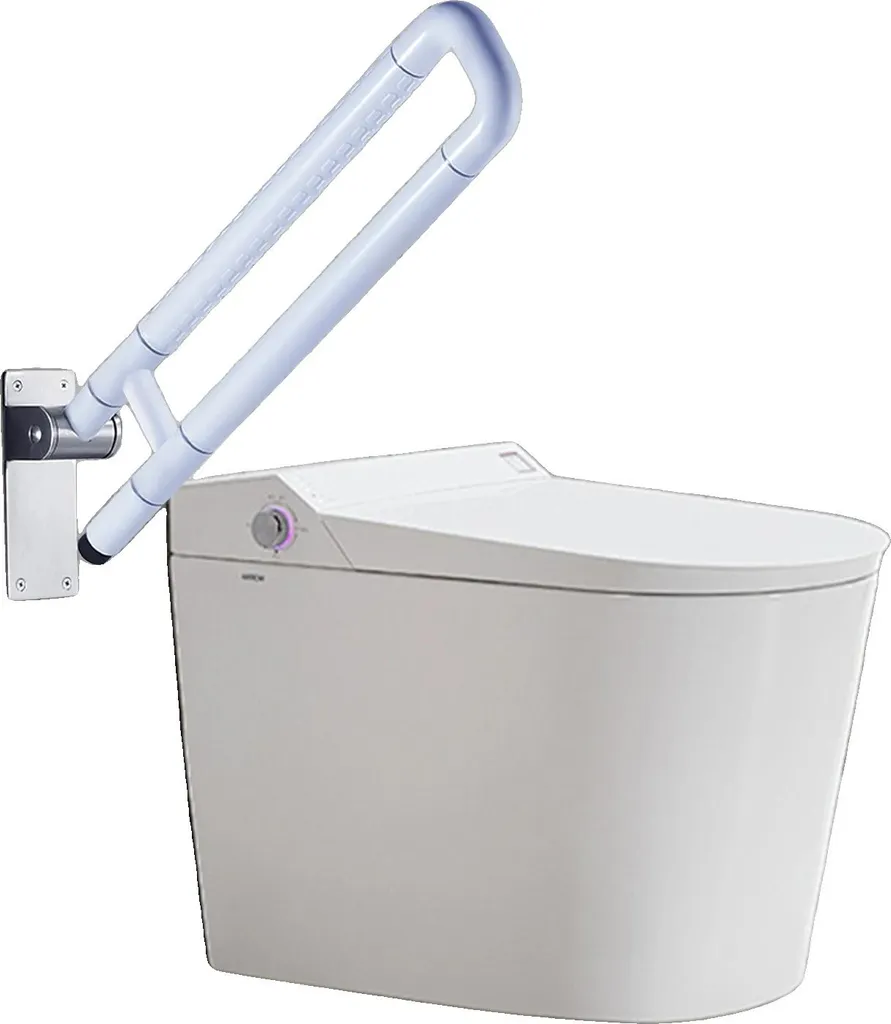 Barre de maintien salle de bain anti-chute blanche, support mural 226kg