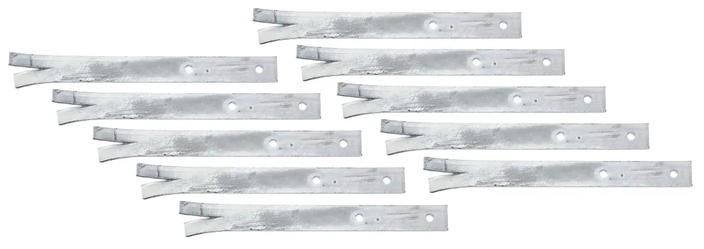 Alberts 843762 Support de barre de clôture galvanisé 30x300mm x10