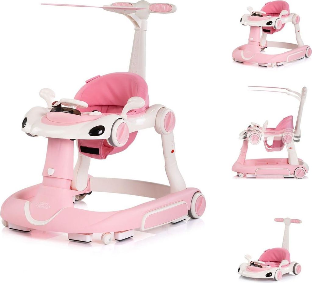 CHIPOLINO Interaktives Gehgestell Happy Walker 5in1 Rosa Produktbild 