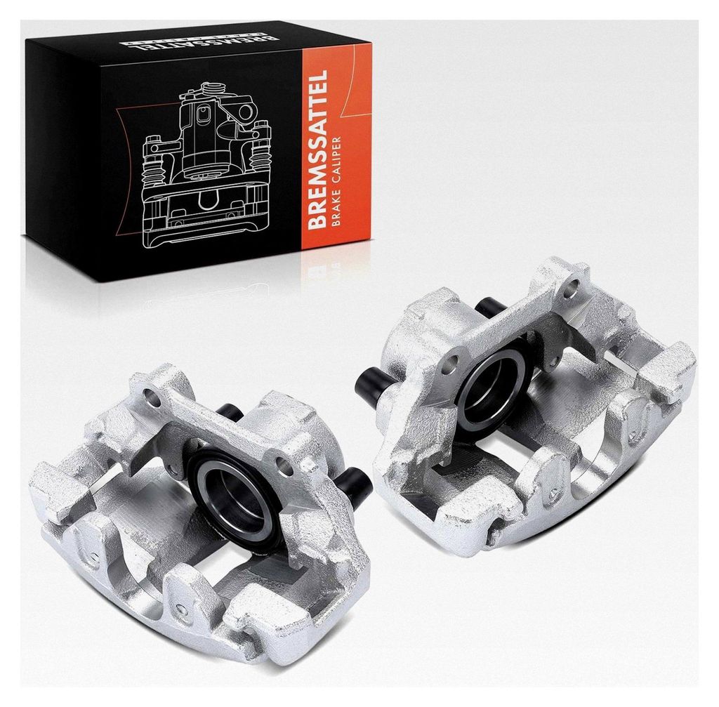 2x Bremssattel Bremszange Vorne Links Rechts Kompatibel mit Halter (Lochabstand Halterung 94mm) Passend für A4 A6