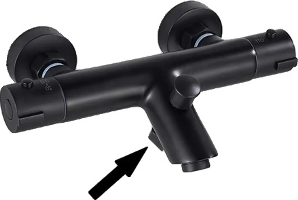 Mitigeur douche thermostatique noir mat : Adieu aux variations de chaleur