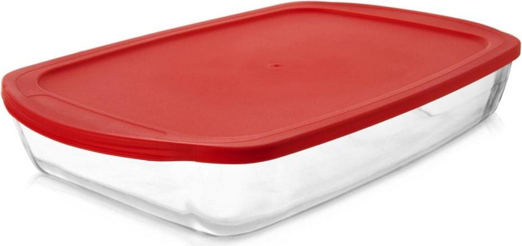 Orion | Auflaufform Mit Deckel - 39 X 24 X 7 Cm - Hitzebeständiges Glas - 3,7 L - Praktische Griffe