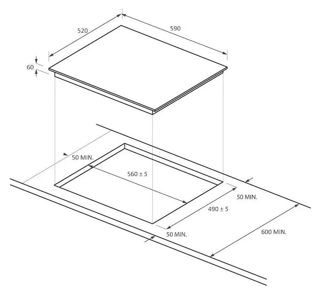 Table induction Candy 7kW Boost et commande Monoslider fluide Dt2flex - 4