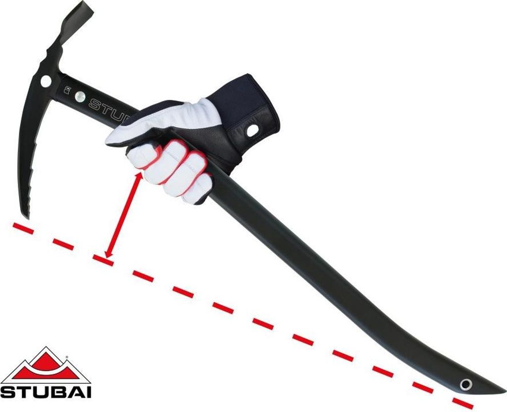 STUBAI Piolet Level | 59 cm | pour l'alpinisme et le ski de Image du produit 