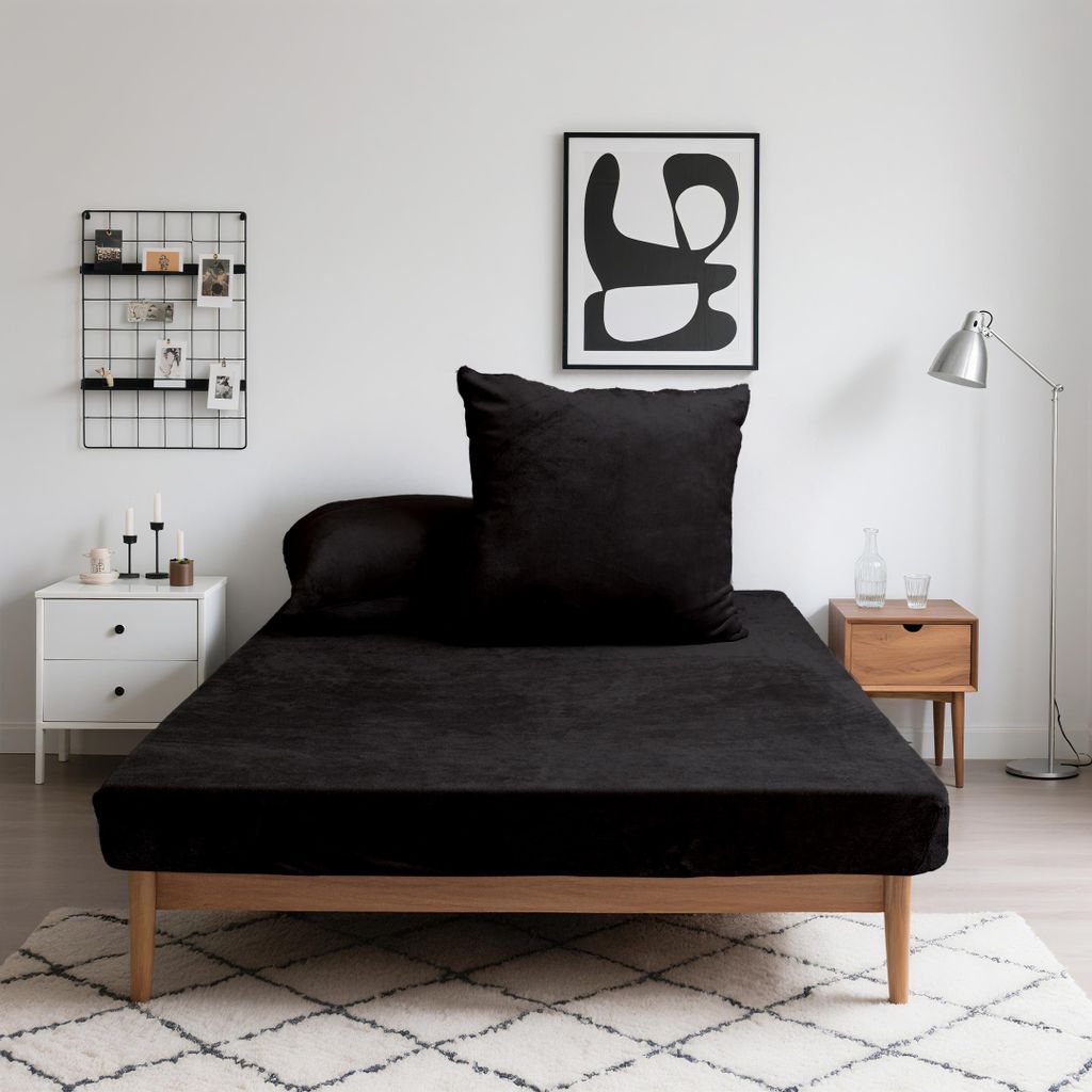 Flanell-Spannbettlaken Winter Microfaser extra weich & warm beidseitig angeraut 30 cm Steghöhe, 360°-Gummizug, pillingarm & pflegeleicht, Größe...