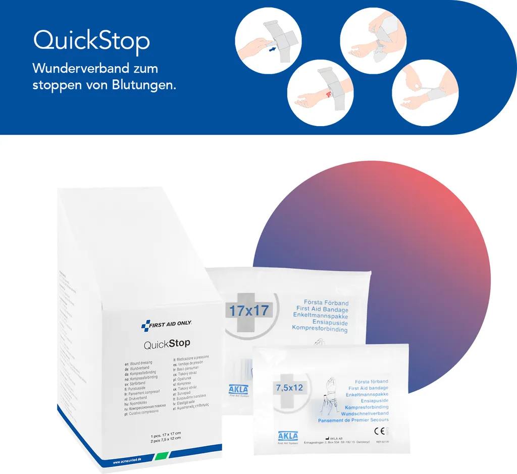 Kit secours DIN EN 15154-4 : solution d'urgence contre les projections - 5
