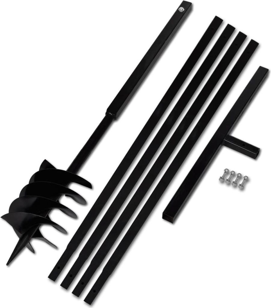 Erdbohrer mit Griff 180 mm Verlängerungsrohr 5 m