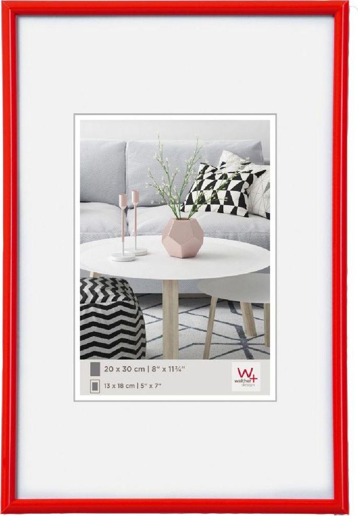 Walther Kunststoffrahmen GALERIA 10x15 cm rot