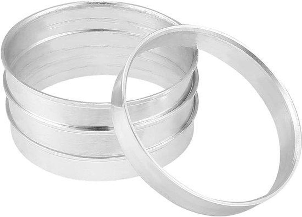 Alu Zentrale Ringen Set 4 Stück silber 56-57mm