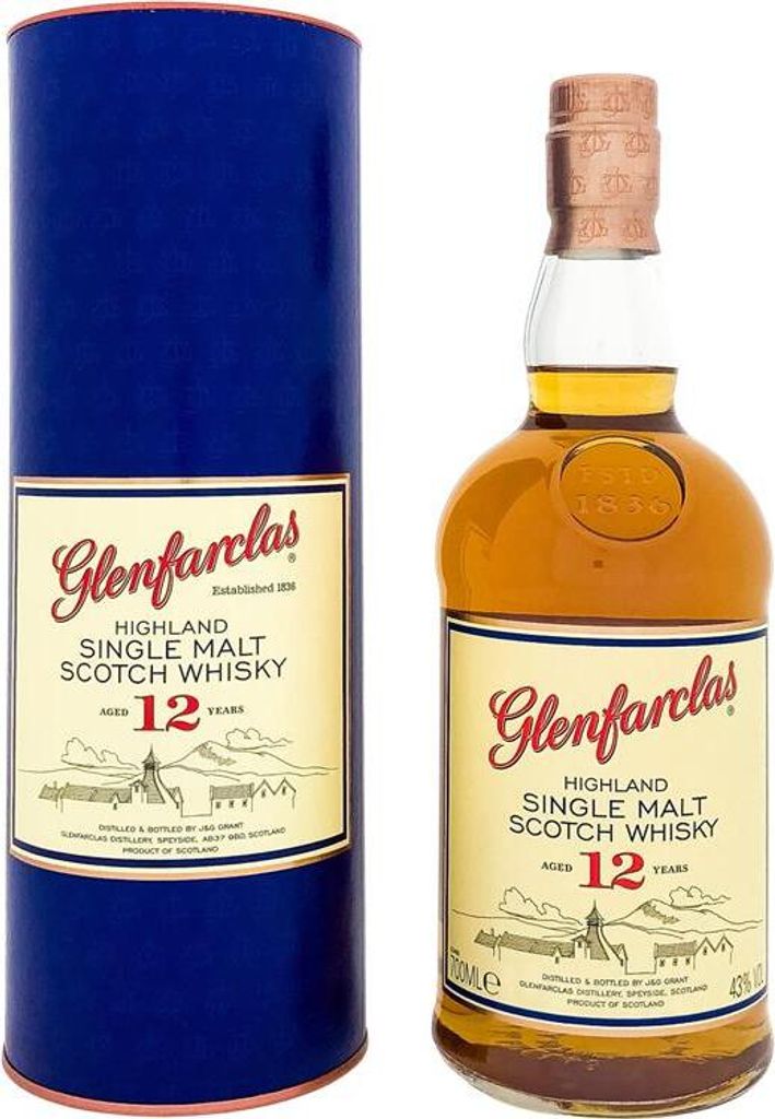 Glenfarclas 12 Years + Box 700ml 43% Vol. Produktbild 