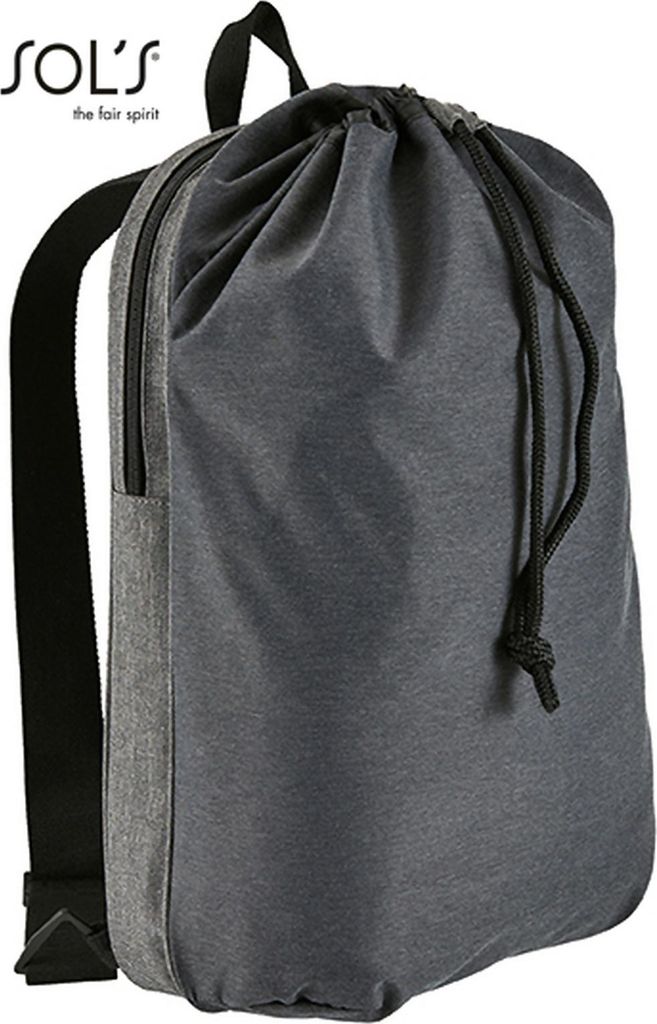 SOLs Bags 02113 | Dual Material Backpack Uptown / 30,5 x 51 x 15 cm - Farbe: Charcoal Melange - Größe: 30,5 x 51 x 15 cm