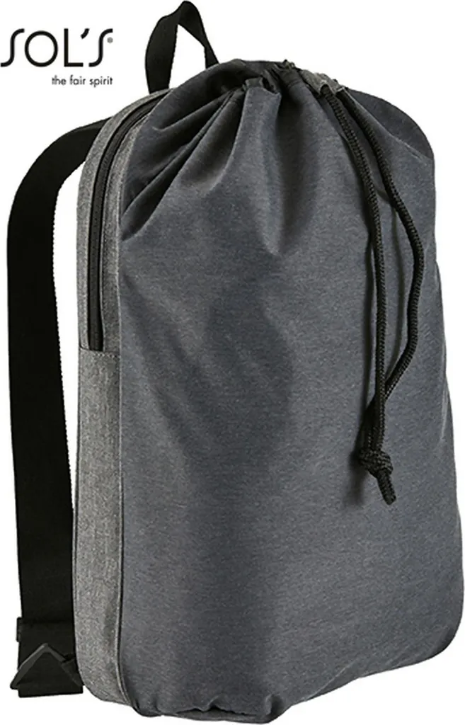 SOLs Bags 02113 | Zaino a doppio materiale Uptown / 30,5 x 51 x 15 cm - Colore: Charcoal Melange - Dimensioni: 30,5 x 51 x 15 cm