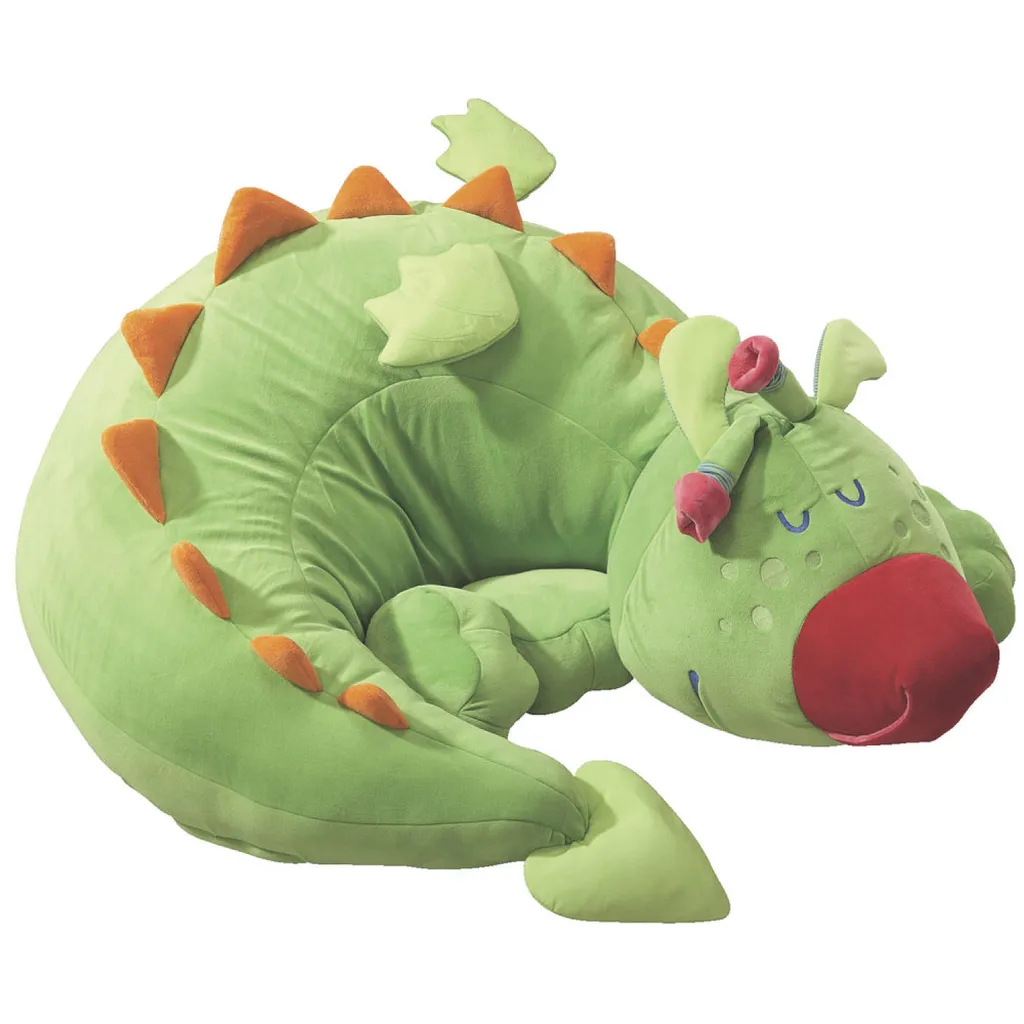 Grand doudou dragon Fridolin 110 cm contre la peur du noir enfant