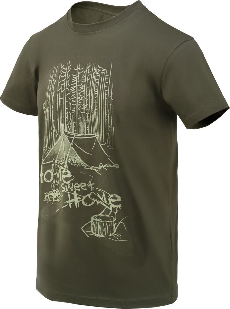 HELIKON-TEX Helikon-Tex Baumwoll T-Shirt Home Sweet Home in Grün Grün XL