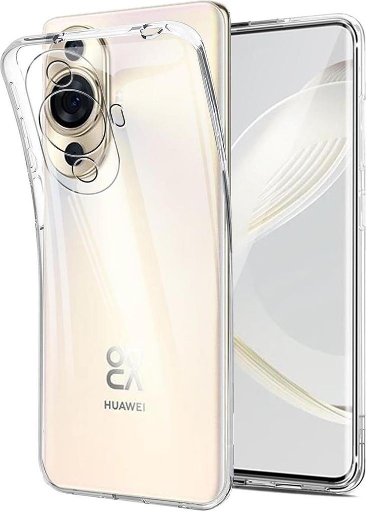 Conie Silikon Schutzhülle für Huawei Nova 11 Pro Tasche klar Case Cover Bumper Hülle durchsichtig in transparent