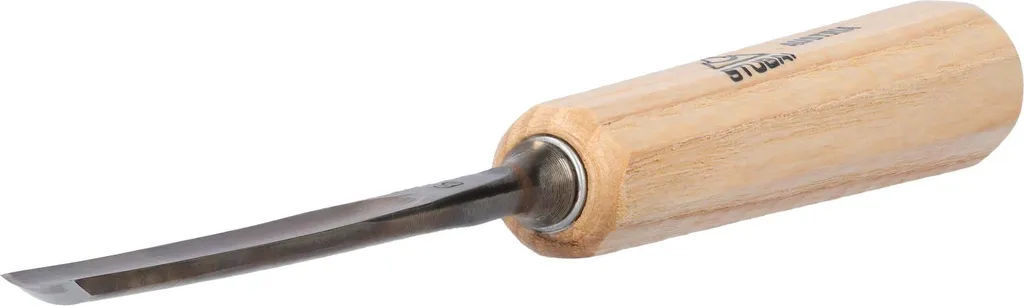 STUBAI Ciseau à bois série 52 Forme 6 de 8 mm avec manche bois robuste